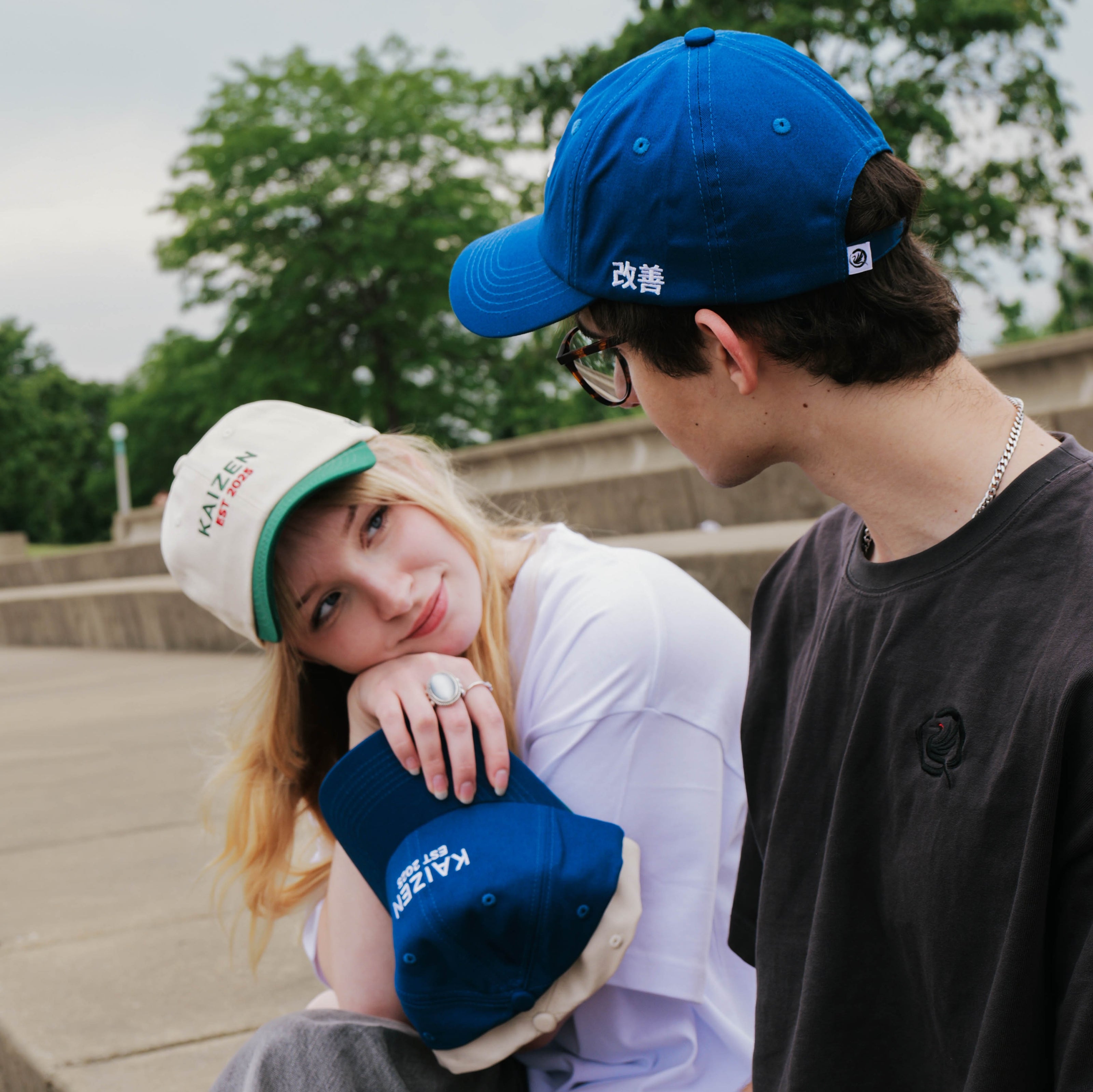 Kaizen Classic Embroidered Cap (Blue)